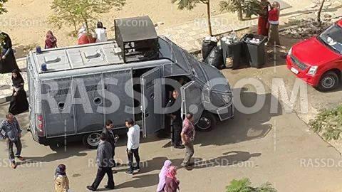 أمن الانقلاب يقتحم جامعة الأزهر بنات في مدينة نصر