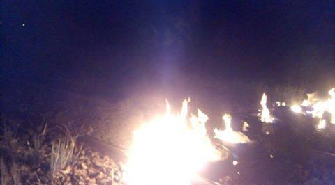 مجهولون يقطعون شريط السكة الحديد ببني سويف