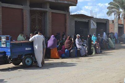 استمرار أزمة اسطونات الغاز الطاحنة بقري الفيوم