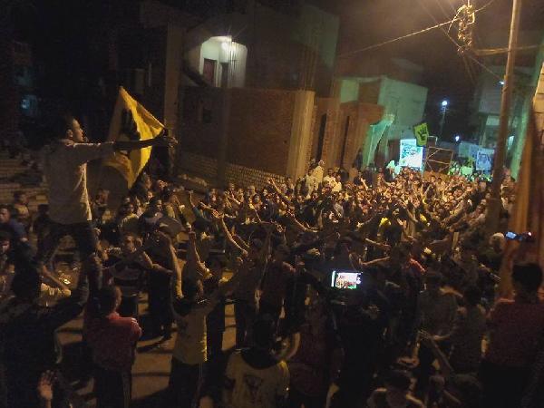 مسيرة مناهضة للانقلاب ببني سويف