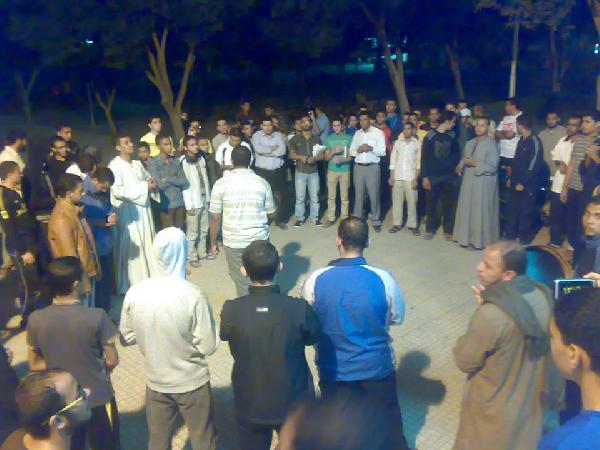 تظاهرات ضد حبس طلاب الأزهر في أسيوط