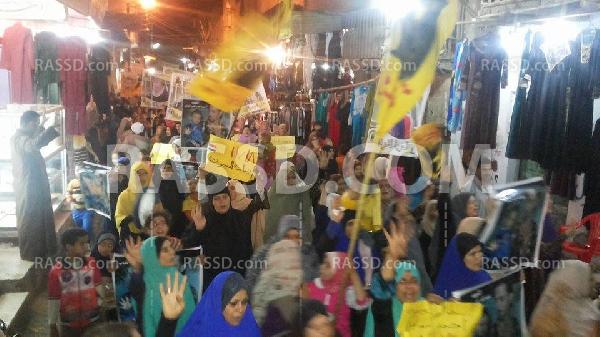 مسيره نسائية بالميمون تضامنًا مع انتفاضة المعتقلين