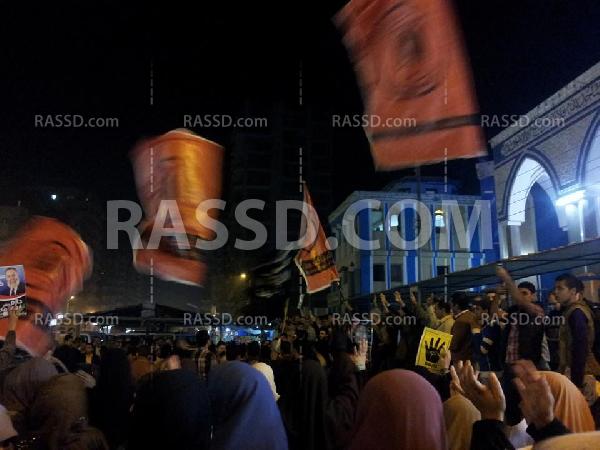 مسيرة حاشدة ضد الانقلاب في الزقازيق