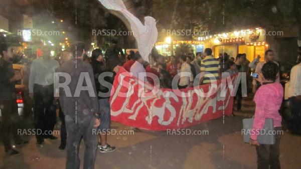 مدتها ربع ساعة..تظاهرة ليلية ضد الانقلاب في طنطا