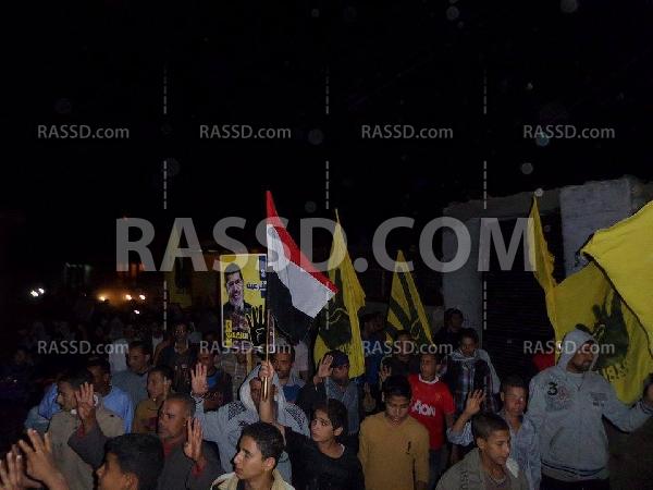 صور| الفيوم تتظاهر تنديدًا بالانقلاب