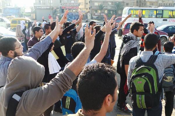 الإسكندرية:بث مباشر لتظاهرة حركة”Rg” ضد الانقلاب