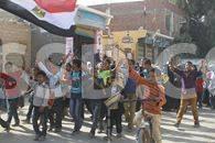 مسيرة طلابية ضد الانقلاب في مدينة “يوسف الصديق” بالفيوم