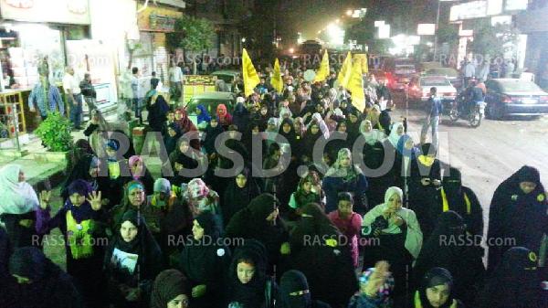 أهالى عين شمس والمرج يتظاهرون رفضا لقانون التظاهر