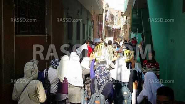 مسيرة طلابية بدهشور تدعو للمشاركة في انتفاضة الشباب المسلم