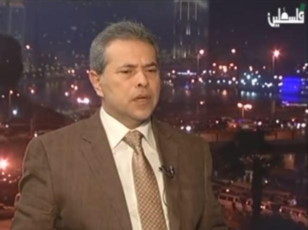 فيديو| التليفزيون الفلسطيني يستقبل عكاشة