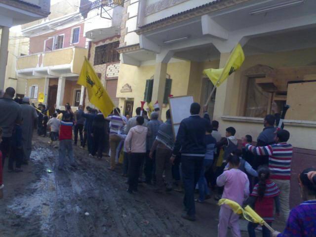 مسيرتان في كفر الشيخ تحت شعار “الله أكبر.. إيد واحدة”