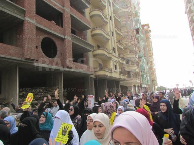 مسيرة بالمنصورة تنديدا بحكم 11عام ععلى حرائر الاسكندرية