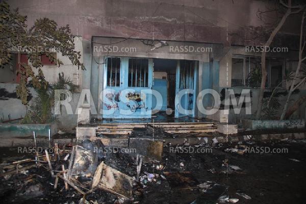 شهود عيان لرصد:بلطجية فيصل أحرقوا نقطة الطالبية بحماية الشرطة