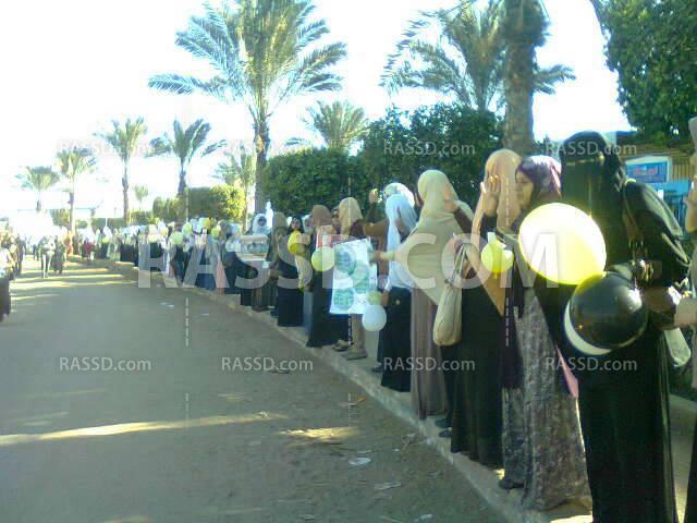 تظاهرة لحركة “طالبات ضد الانقلاب” في جامعة الأزهر بالدقهلية