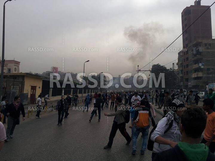 اشتباكات بين الأمن ومسيرة للطلاب بميداني الحلمية والحجاز