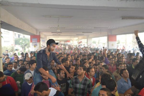 اتحاد طلاب طنطا ينظم تظاهرة لإسقاط حكم العسكر