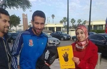 النادي الأهلى: صورة أبو تريكة مع شعار رابعة غير مقصودة !