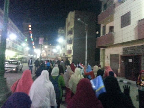 مسيرة لرافضي الانقلاب تجوب شوارع  “أسيوط”