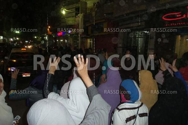 مسيرة شبابية في المحلة الكبري تنديدًا بجرائم الانقلاب