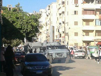 امن الانقلاب يعتدي على مظاهرة بجامعة الفيوم