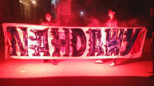 “أولتراس نهضاوي” يقود تظاهرة ليلية بالغربية