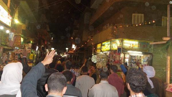 تظاهرة بـ”المنيا” للمطالبة بالحرية وللتنديد بحكم العسكر