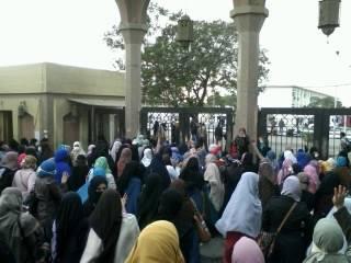 أمن الانقلاب ينسحب من مدينة بنات الأزهر