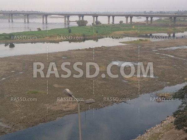 انخفاض ملحوظ فى منسوب نهر النيل بسوهاج