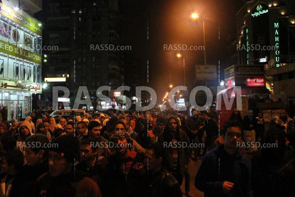 مسيرة لطلاب ضد الانقلاب بمدينة نصر