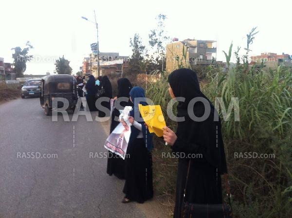 سلسلة بشرية لـ”نساء” الدقهلية للإفراج عن المعتقلين