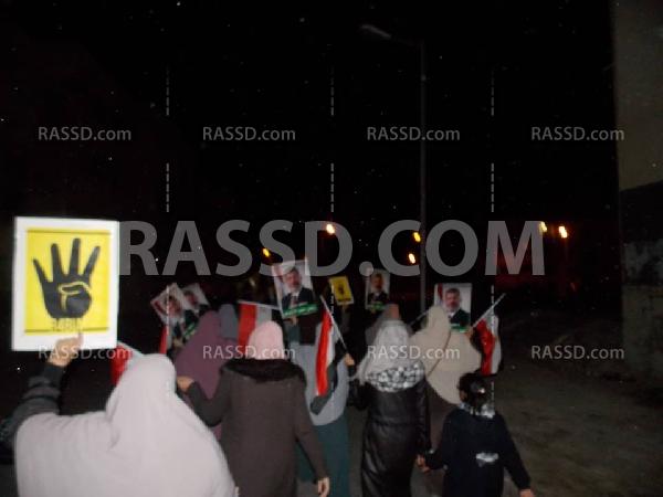 صور| مسيرة مناوئة لحكم العسكر في “برج العرب”