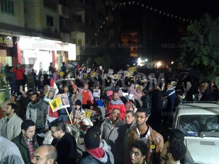 مسيرة مناهضة للإنقلاب تجوب شوارع حلوان