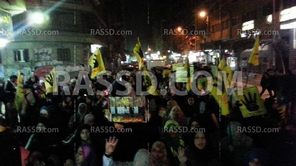 مسيرة مناهضة للإنقلاب العسكري بعزبة النخل