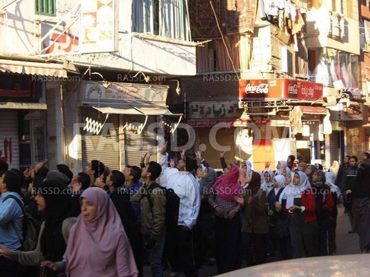 مسيرة  لجبهة الطلاب الأحرار بالورديان رفضا للانقلاب