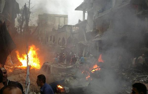 مقتل 108 شخص بينهم 23 طفلا و17 سيدة فى قصف للنظام السورى