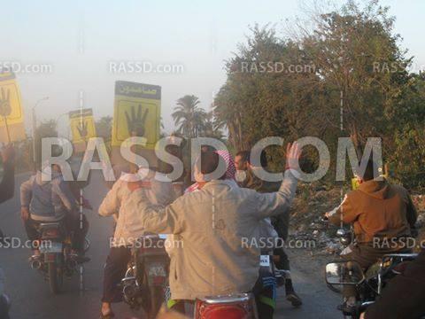 بني سويف..مسيرة مناهضة للإنقلاب بالدراجات البخارية