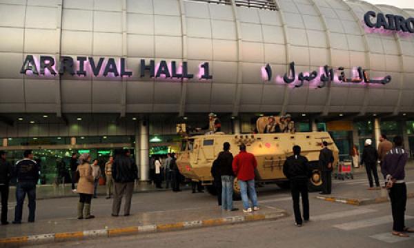 استنفار أمني بمطارالقاهرة بعد تفجيرالمنصورة