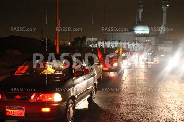 مسيرة بالسيارات لتحالف دعم الشرعية بالجيزة