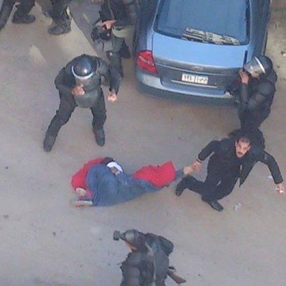 داخلية الانقلاب تعتدي على فتاة بمسيرة مدينة نصر