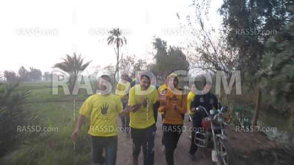 بالصور.. عفاريت ضد الانقلاب تنظم ماراثون بميت غمر