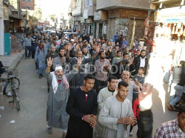 مسيرة مناهضة للإعتقالات بالمنيا