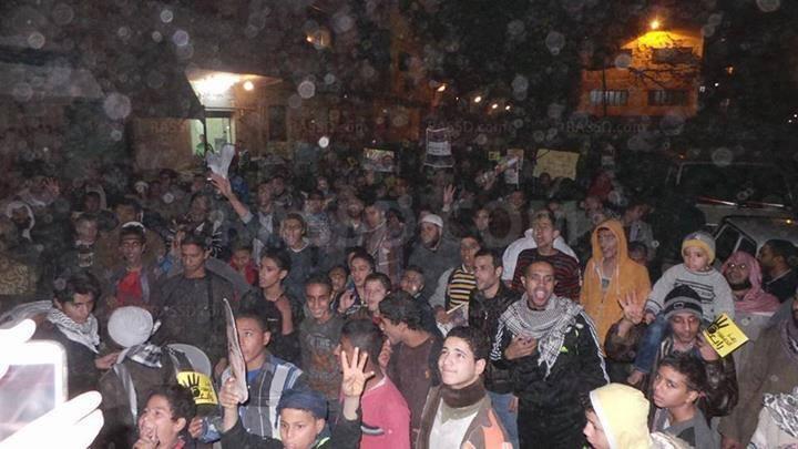 مسيرة ليلية ضد الانقلاب  بحلوان