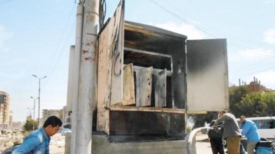 احتراق محول كهرباء بلبيس وسماع دوي انفجارين