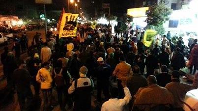 أمن الانقلاب يعتدي على مسيرة عين شمس