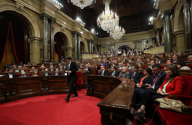 رئيس كتالونيا في البرلمان