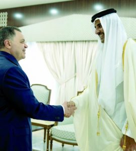 أمير قطر ووزير الداخلية المصري